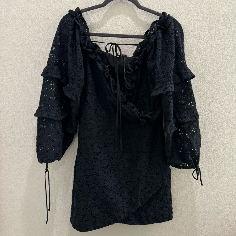 Tularosa Black Long Sleeve Mini Dress | Sz Medium